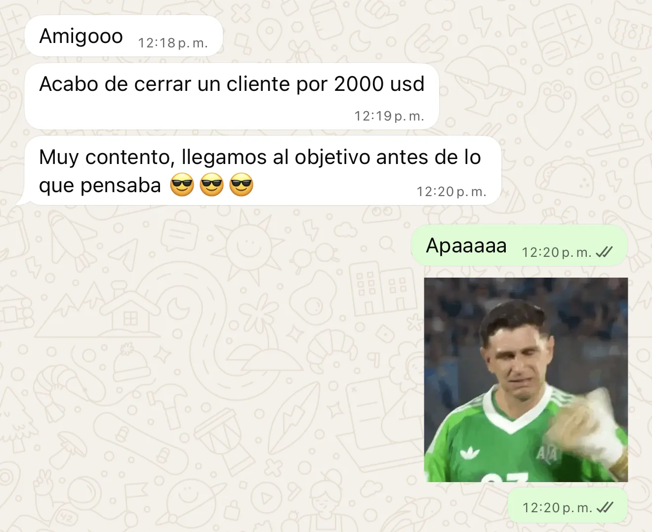 Testimonio de un cliente: cliente nuevo cerrado por 2000 USD